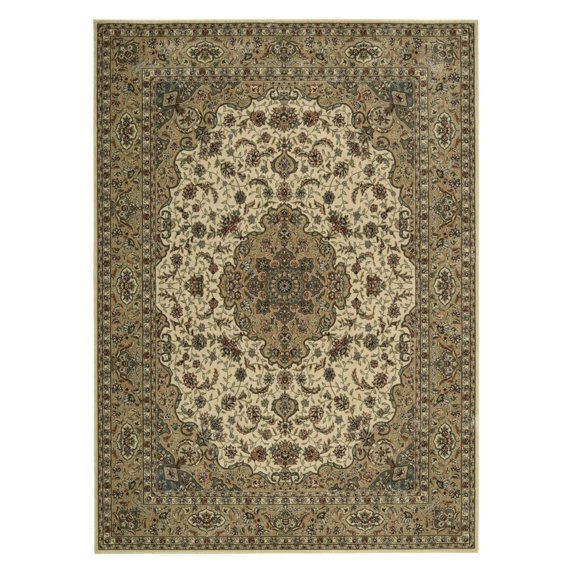 Nourison Persian Arts Ivory Gold Area Rug BD02 7'9" x 7'9"