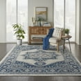 thumbnail image 1 of Nourison Persian Vintage Persian Center Medallion Ivory Blue Area Rug, 1 of 8
