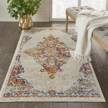 Nourison Persian Vintage Persian Center Medallion Ivory/Multi Area Rug
