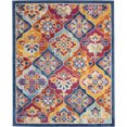 thumbnail image 1 of Nourison Persian Vintage PRV06 Navy/Orange/Magenta Indoor Area Rug - 7'10X9'10, 1 of 7