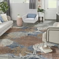 thumbnail image 1 of Nourison Pompeii Coastal, Nautical & Beach Blue Multicolor 7'10" x 9'10" Area Rug (8x10), 1 of 8