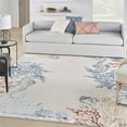 thumbnail image 1 of Nourison Pompeii Modern Beach Ivory/Multi 7'10" x 9'10" Area Rug, (8' x 10'), 1 of 8