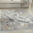 thumbnail image 1 of Nourison Pompeii Modern Botanical Grey 5'3" x 7'3" Area Rug, (5' x 7'), 1 of 8