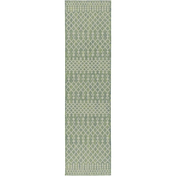 Nourison Home Positano 2'2" x 10' Blue Green Modern Rug