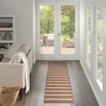 thumbnail image 1 of Nourison Positano 2'2" x 8' Terracotta Ivory Modern Rug, 1 of 10