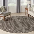 thumbnail image 1 of Nourison Positano 6' x Round Natural Modern Rug, 1 of 10