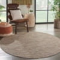 Nourison Positano Indoor/Outdoor Beige 6' x ROUND Area Rug, (6 Round)