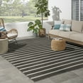 thumbnail image 1 of Nourison Positano Indoor/Outdoor Black Ivory 8' x 10' Area Rug (8x10), 1 of 10