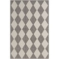 thumbnail image 1 of Nourison Positano 4' x 6' Charcoal Diamond Modern Flatweave Indoor/Outdoor Rug, 1 of 11