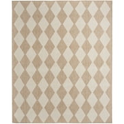 Nourison Positano 5' x 7' Jute Diamond Modern Flatweave Indoor/Outdoor Rug