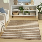 Nourison Positano Indoor/Outdoor Jute Ivory 4' x 6' Area Rug (4x6)