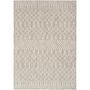 Nourison Positano Indoor/Outdoor Light Grey 5 x 7 Area Rug 5x7