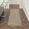 thumbnail image 1 of Nourison Positano Indoor/Outdoor Modern Solid Beige 2'2" x 8' Area Rug, (8' Runner), 1 of 11