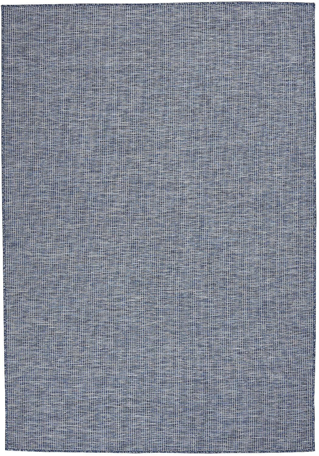 Nourison Positano Indoor/Outdoor Modern Solid Navy Blue 5' x 7' Area