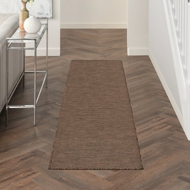 Nourison Positano Indoor/Outdoor Natural 2'2" x 8' Area Rug, (2x8)