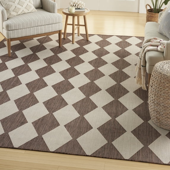 Nourison Positano Indoor/Outdoor Natural 5' x 7' Area Rug (5x7)