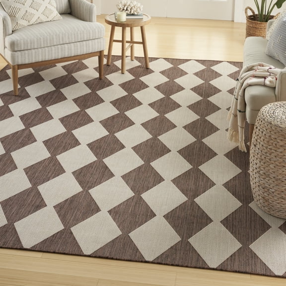 Nourison Positano Indoor/Outdoor Natural 7' x 10' Area Rug (7x10)