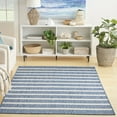 thumbnail image 1 of Nourison Positano Indoor/Outdoor Navy Ivory 4' x 6' Area Rug (4x6), 1 of 9