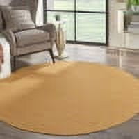 Nourison Positano Indoor/Outdoor Yellow 6' x ROUND Area Rug, (6 Round)