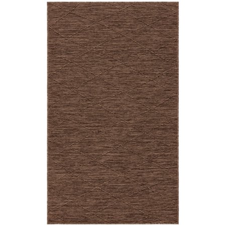 Nourison Practical Solutions 2' x 3' Mocha Modern Rug
