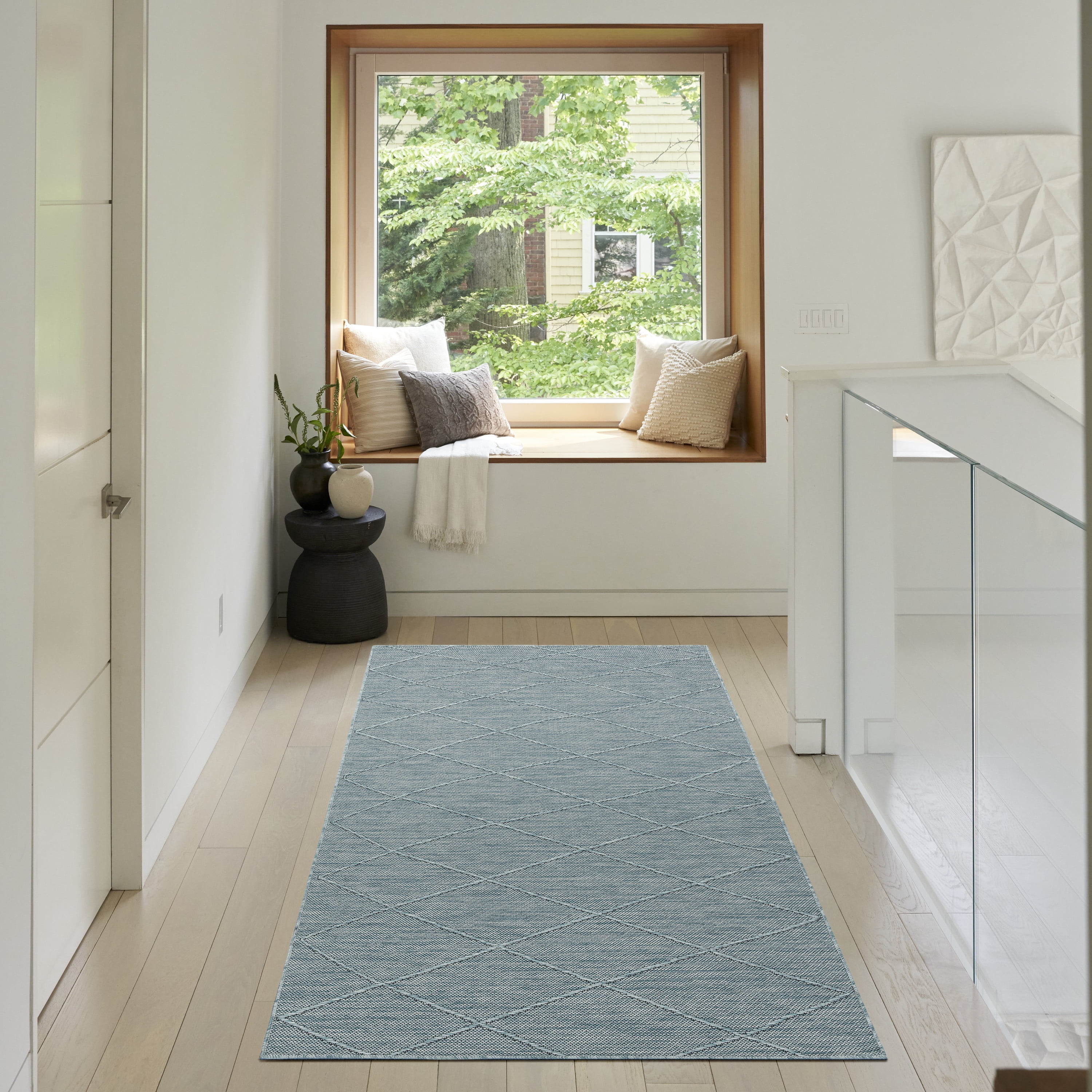 Nourison Practical Solutions Outdoor Aqua 3' x 5' Area Rug (3x5)