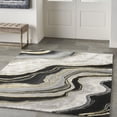 thumbnail image 1 of Nourison Prismatic Abstract Charcoal Grey 3'9" x 5'9" Area Rug, (4x6), 1 of 8