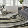 thumbnail image 1 of Nourison Prismatic Abstract Charcoal Grey 8'6" x 11'6" Area Rug, (9x12), 1 of 8