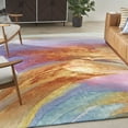thumbnail image 1 of Nourison Prismatic Modern Abstract Multicolor 5'6" x 7'5" Area Rug, (5x7), 1 of 8