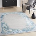 thumbnail image 1 of Nourison Prismatic Modern Abstract Sea Mist Blue 3'9" x 5'9" Area Rug, (4x6), 1 of 8