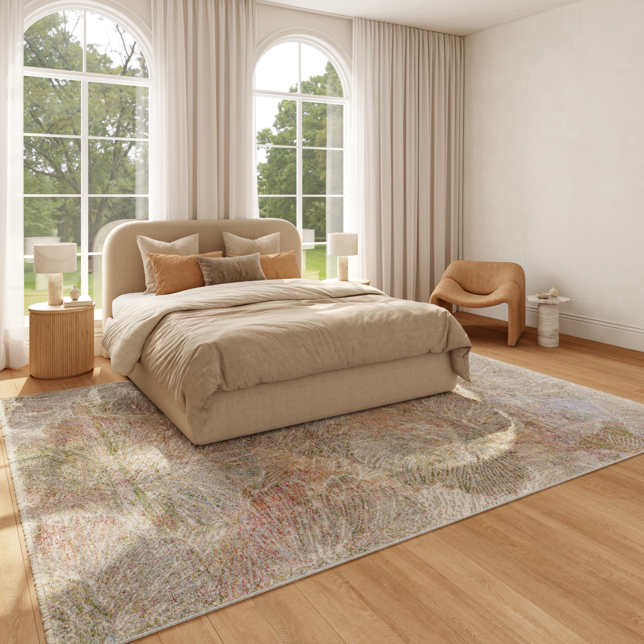 Nourison Quaint Harmony 8'10" x 11'2" Sage Multicolor Bohemian Indoor Rug