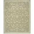 thumbnail image 1 of Nourison  Regal Hand-tufted Area Rug Green 7'9" x 9'9" Silk, Wool 8' x 10' Green Transitional, 1 of 5
