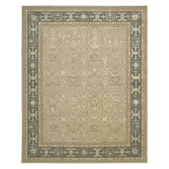 Nourison Regal Sand Area Rug REG01 5'6" x 8'6"