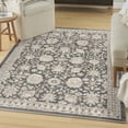thumbnail image 1 of Nourison Renewed 3'11" x 5'11" Charcoal Vintage Indoor Rug, 1 of 8