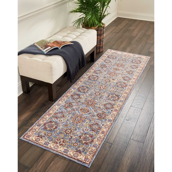 Nourison Reseda Vintage Sky 2'3" x 7'6" Area Rug, (2x8)