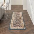 thumbnail image 1 of Nourison Revel Traditional Persian Blue Ivory 2' x 6' Area Rug, (6' Runner), 1 of 8