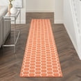 thumbnail image 1 of Nourison Reversible Indoor Outdoor 2'2" x 10' Coral Modern Rug, 1 of 8