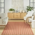 thumbnail image 1 of Nourison Reversible Indoor Outdoor Geometric Coral 6' x 9'Area Rug (6x9), 1 of 10