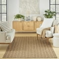 thumbnail image 1 of Nourison Reversible Indoor Outdoor Geometric Natural 4' x 6'Area Rug (4x6), 1 of 10