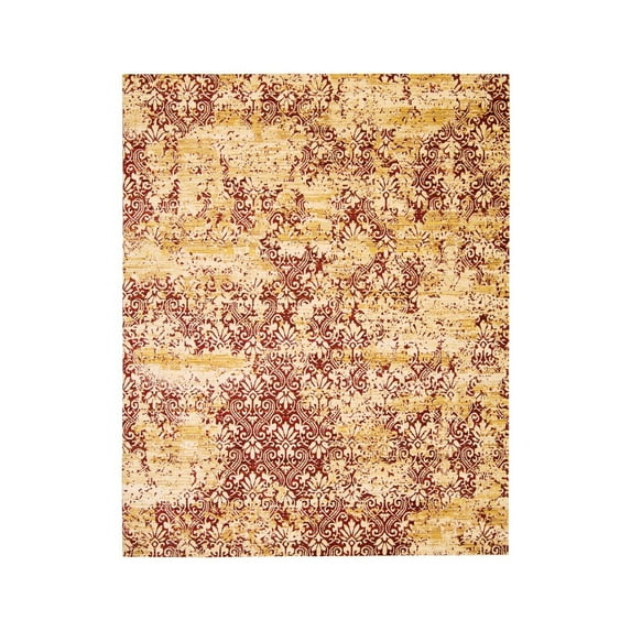 Nourison Rhapsody Gold/Garnet Area Rug RH005 8'6" x 11'6"