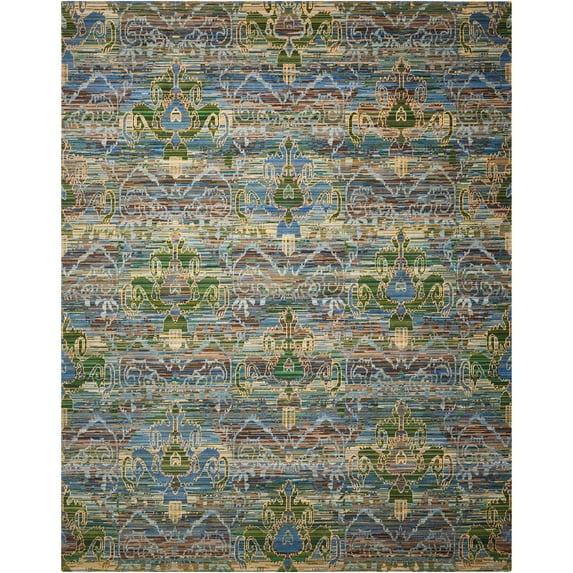 Nourison Rhapsody Seaglass Area Rug RH010 9'9" x 13'