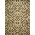 thumbnail image 1 of Nourison  Riviera RI04 Area Rug Brown 3'6" x 5'6" Latex Free Wool,Synthetic,Viscose 3' x 5' Indoor,Accent Living Room,Bedroom,Dining Room Brown, 1 of 5