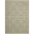 thumbnail image 1 of Nourison  Riviera RI02 Area Rug Blue 5'3" x 7'5" Latex Free Synthetic, Viscose, Wool Border 5' x 8' Accent, Indoor Living Room, Bedroom, Dining Room, 1 of 5