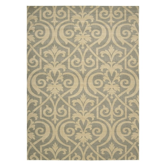 Nourison Riviera Slate Area Rug Slate 7'9" x 10'10"