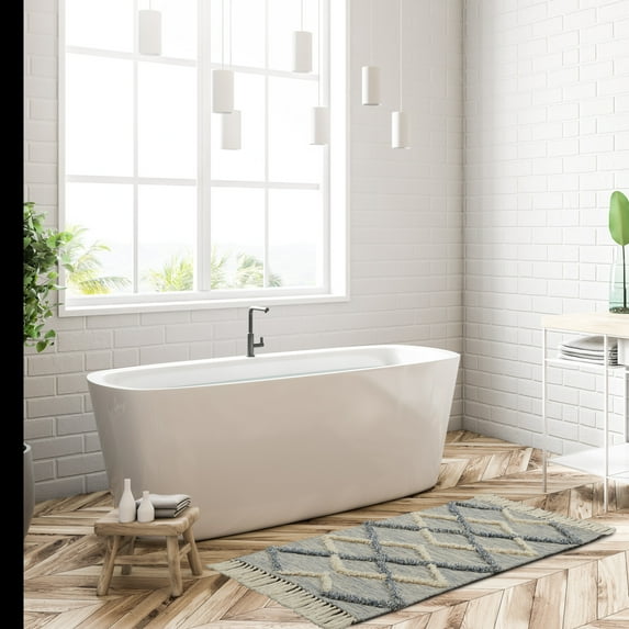 Nourison Rockford ROC01 Indoor Mat - Lt Grey 2'3" x 3'9"