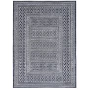 Nourison Royal Moroccan 3 x 5 Navy/Grey Area Rug Bohemian Moroccan Distressed by Nourison