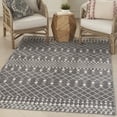 thumbnail image 1 of Nourison Royal Moroccan Bohemian Charcoal/Ivory 4' x 6' Area Rug, (4x6), 1 of 7