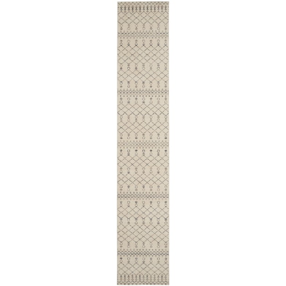 Nourison Royal Moroccan Farmhouse Beige/Grey 2'3" x 12' Area Rug, (2x12)