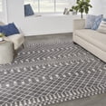 thumbnail image 1 of Nourison Royal Moroccan Moroccan Charcoal/Ivory 8'6" x 12' Area Rug, (9x12), 1 of 8