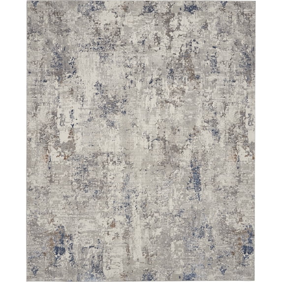 Nourison Royal Terrace Indoor Area Rug - 7'10" x 9'10" White Blue