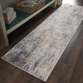 thumbnail image 1 of Nourison Rustic Textures Abstract Grey/Beige 2'2" x 7'6" Area Rug, (2x8), 1 of 8